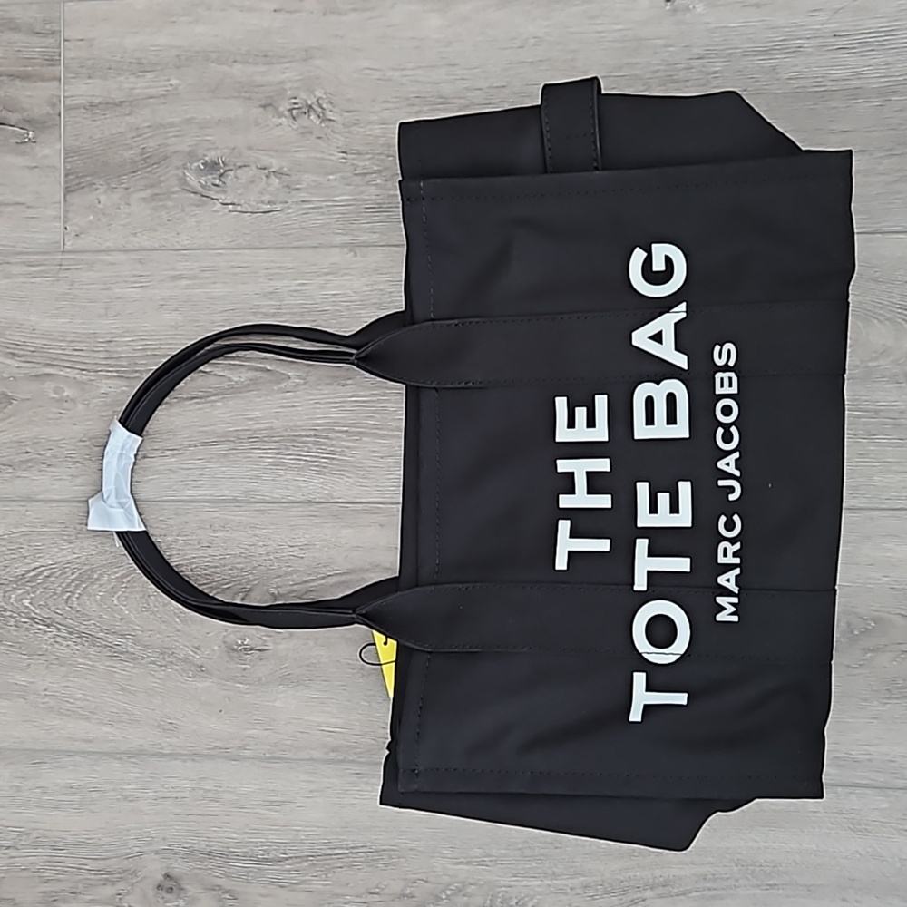 Marc Jacobs Canvas Tote Bag With Logo Large in Black